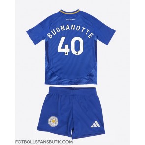 Leicester City Facundo Buonanotte #40 Replika Hemmatröja Barn 2024-25 Kortärmad (+ Korta byxor)